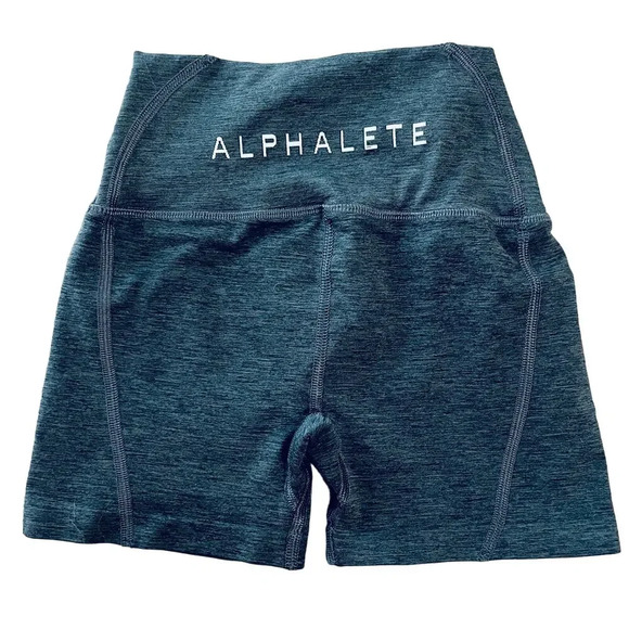 Alphalete Size XS Athletic Shorts Heather Grey Sporty High Waisted‎ Outdoorsy - Picture 1 of 6